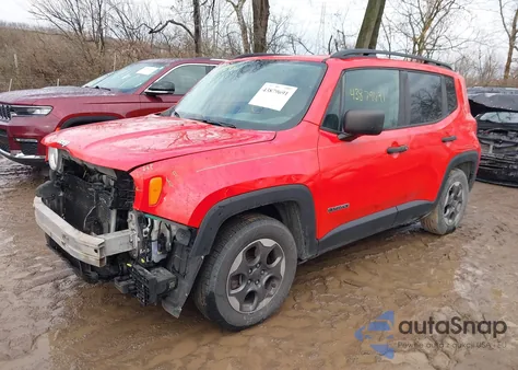 2017 Jeep Renegade Sport Fwd z USA, uszkodzony, nr VIN ZACCJAAH9HPF17713